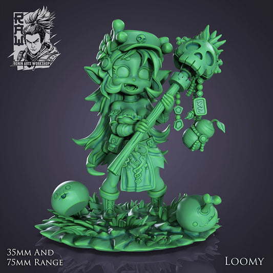 Chibi Goblin, Loomy | Ronin Arts Workshop | UNPAINTED Miniature in Resin