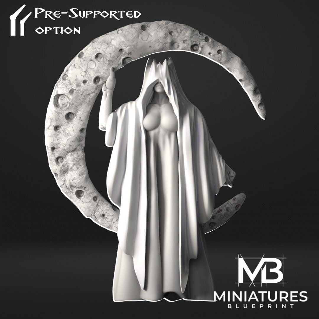 Moon Queen (with or without tentacles) | Miniatures Blueprint | UNPAINTED Miniature in Resin