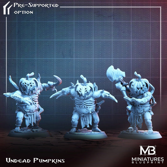Undead Pumpkins | Miniatures Blueprint | UNPAINTED Miniature in Resin