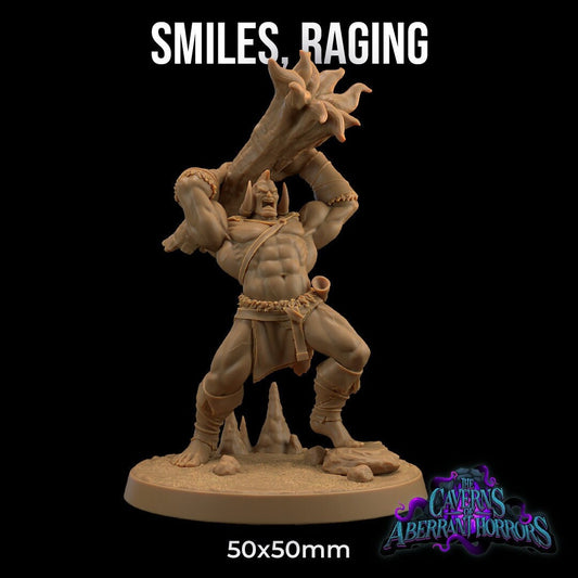 Smiles, Raging | The Caverns of Aberrant Horror | Dragon Trapper's Lodge | UNPAINTED Miniature in Resin