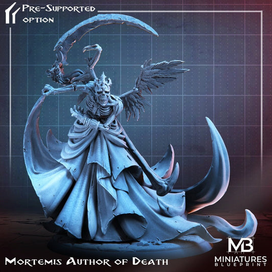 Mortemis, Author of Death | Miniatures Blueprint | UNPAINTED Miniature in Resin
