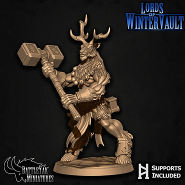 Banedeer Slaypack (7 versions) | Battle Yak Miniatures are One Page Rules Compatible | UNPAINTED Miniature in Resin