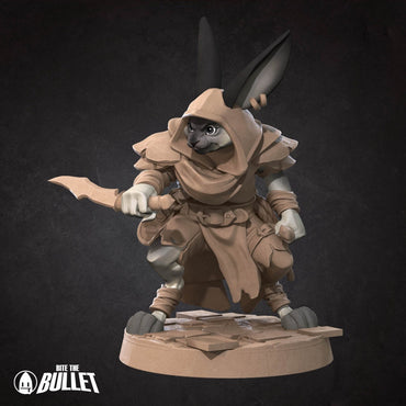 Harengon Rogue | Bite the Bullet | UNPAINTED Miniature in Resin