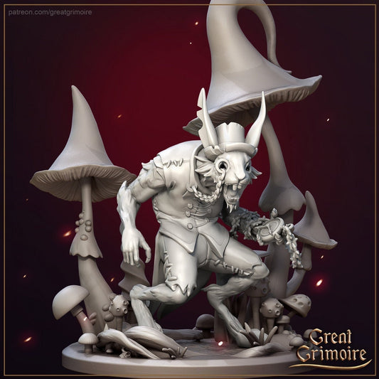 White Rabbit | Great Grimoire | UNPAINTED Miniature in Resin