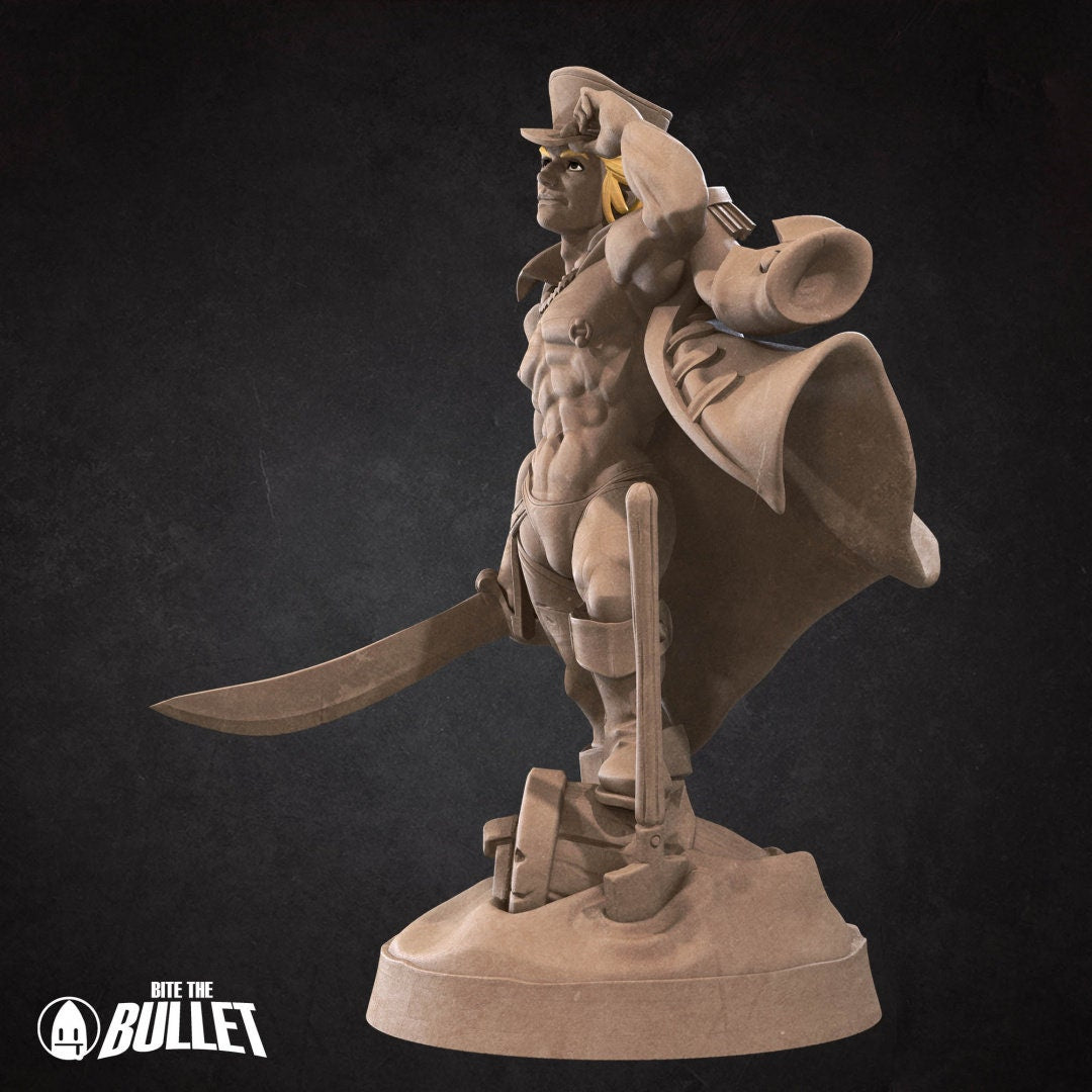 Ken Sawyer, the Exotic Marine | Bite the Bullet | UNPAINTED Miniature in Resin