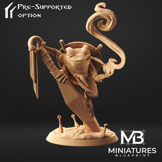 Ninja Frog | Miniatures Blueprint | UNPAINTED Miniature in Resin
