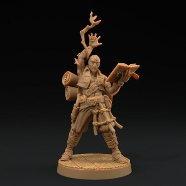Bamf Tx'Aru, Prax Storm Wizard | Hunt for The Last Sea Angel | Dragon Trappers Lodge | UNPAINTED Miniature in Resin
