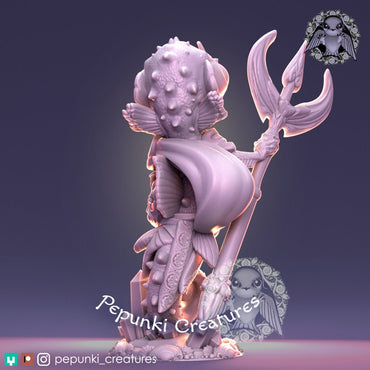 Seahorse Small Guardian | Pepunki Creatures | UNPAINTED Miniature in Resin