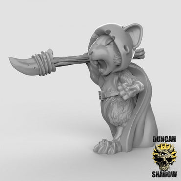 Mousle Rangers with Spears (Set of 3)| Duncan Shadow | UNPAINTED Miniature in Resin