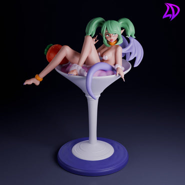 Matini, Drunk Dipping Dragonette | Lavender Devilry | UNPAINTED Miniature in Resin