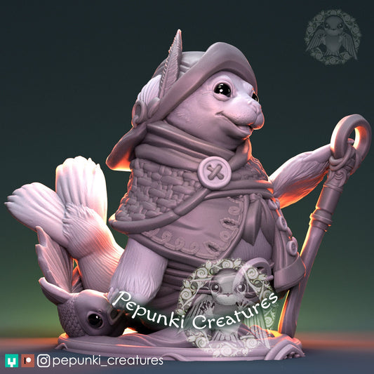 Carl Sailor Seal | Pepunki Creatures | UNPAINTED Miniature in Resin