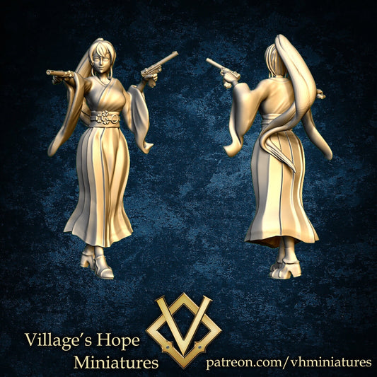 Miko Gunner | Village's Hope Miniatures | UNPAINTED Miniature in Resin