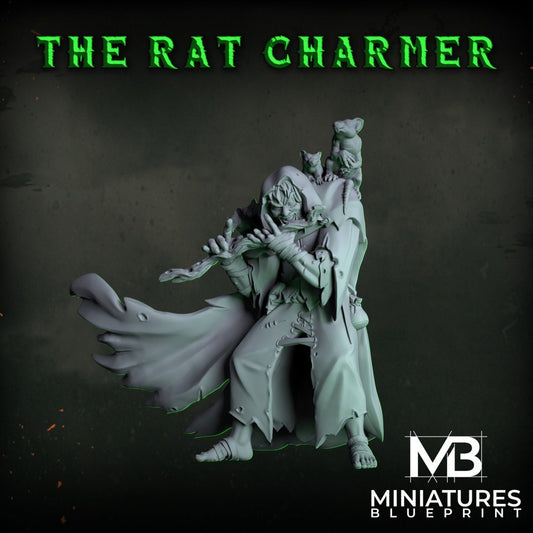 Rat Charmer | Miniatures Blueprint | UNPAINTED Miniature in Resin