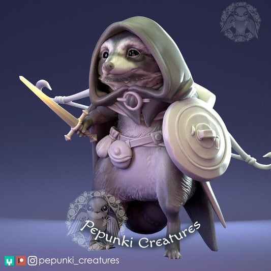Raccoon Rogue | Pepunki Creatures | UNPAINTED Miniature in Resin