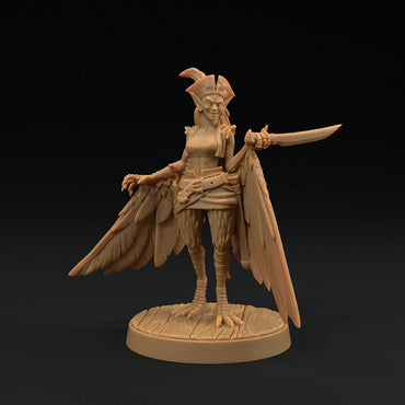 Harpy Pirates (3 versions) | Hunt for The Last Sea Angel | Dragon Trappers Lodge | UNPAINTED Miniature in Resin