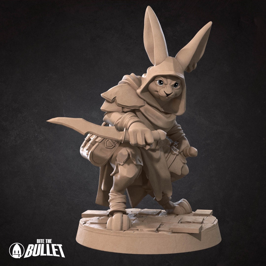 Harengon Rogue | Bite the Bullet | UNPAINTED Miniature in Resin