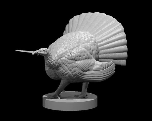 Turkey (3 poses, 1 dangerous) | MZ4250 | UNPAINTED Miniature in Resin