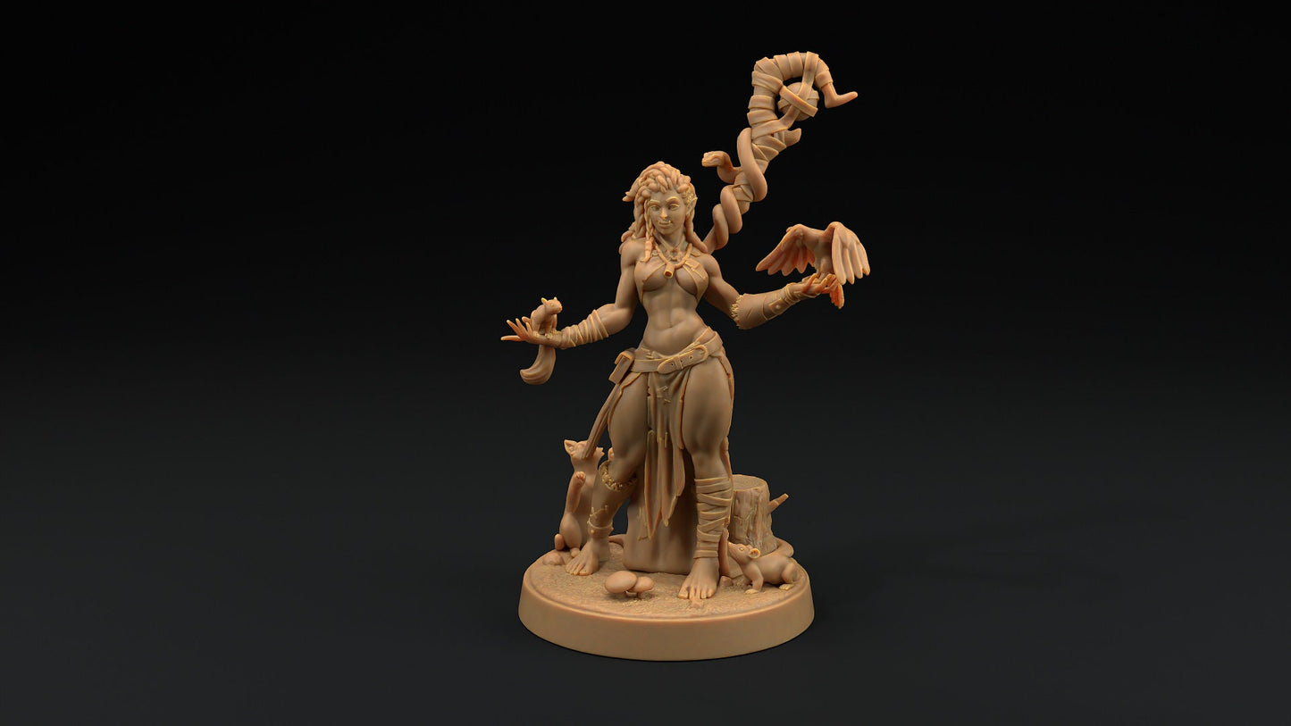 Lola, Half-Orc Druid | Scrap Slap Goblin Tribes | Dragon Trappers Lodge | UNPAINTED Miniature in Resin