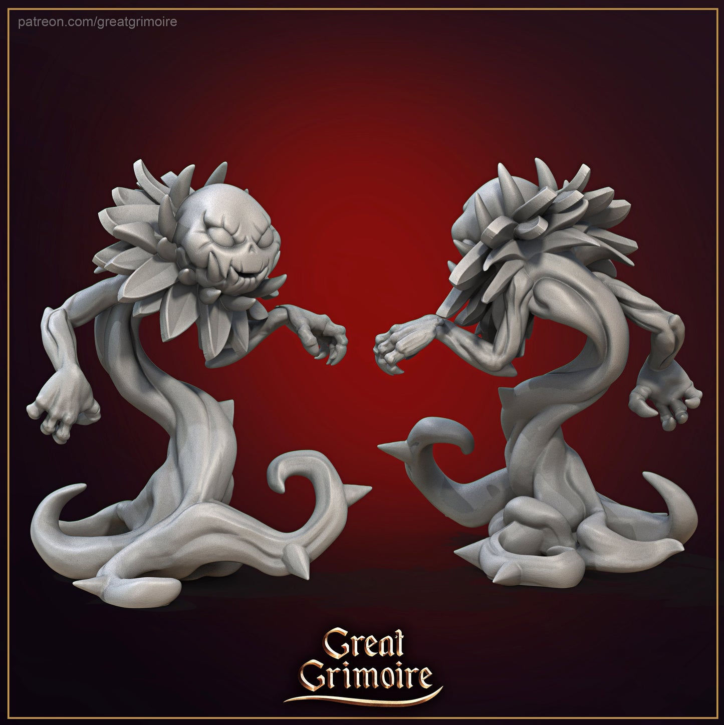 Ravenous Roses | Great Grimoire | UNPAINTED Miniature in Resin
