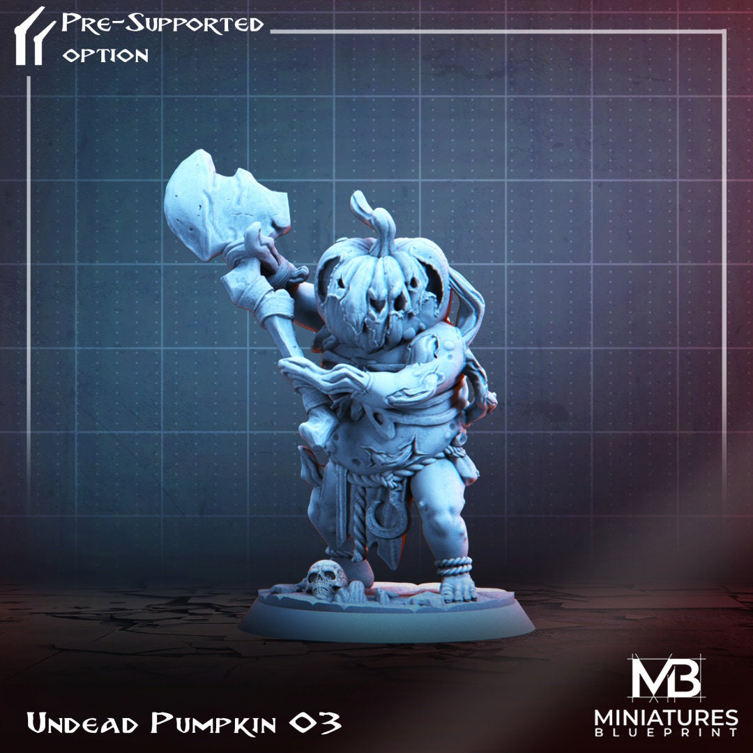 Undead Pumpkins | Miniatures Blueprint | UNPAINTED Miniature in Resin