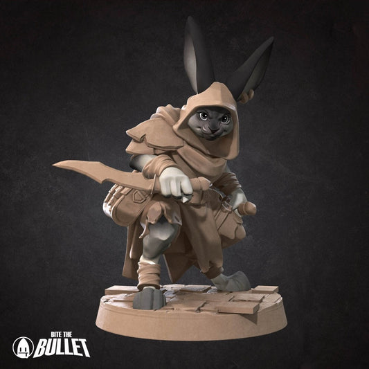 Harengon Rogue | Bite the Bullet | UNPAINTED Miniature in Resin
