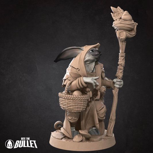 Harengon Druid | Bite the Bullet | UNPAINTED Miniature in Resin