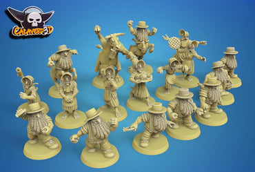 Old Farmers of Chaos Fantasy Football Team | Calaverd3D | UNPAINTED Miniature in Resin