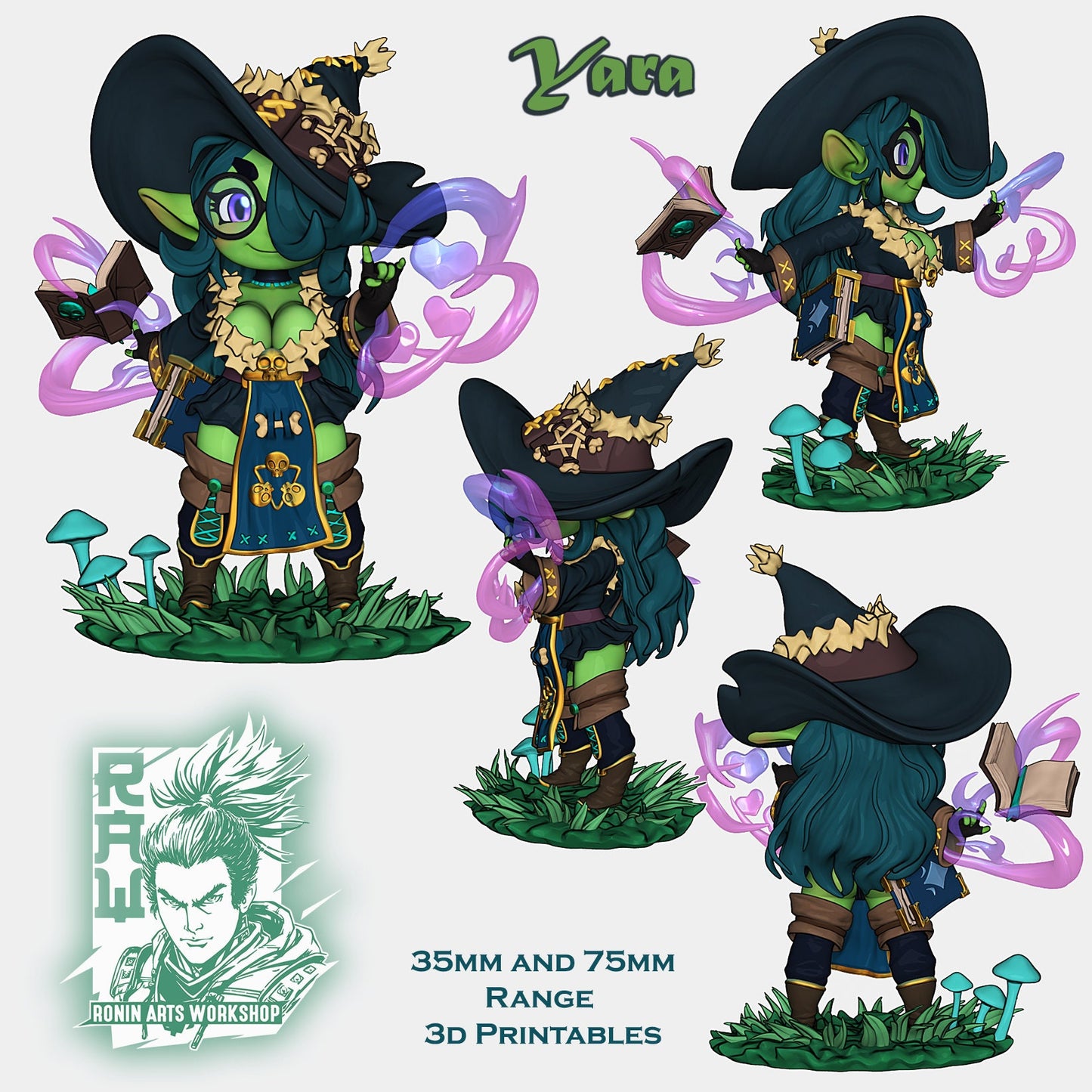 Chibi Goblin, Yara | Ronin Arts Workshop | UNPAINTED Miniature in Resin