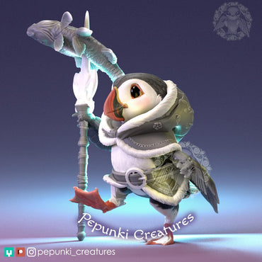 Puffin | Pepunki Creatures | UNPAINTED Miniature in Resin