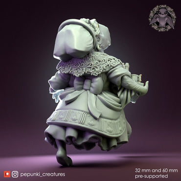 Capybara Tavern Mistress | Pepunki Creatures | UNPAINTED Miniature in Resin