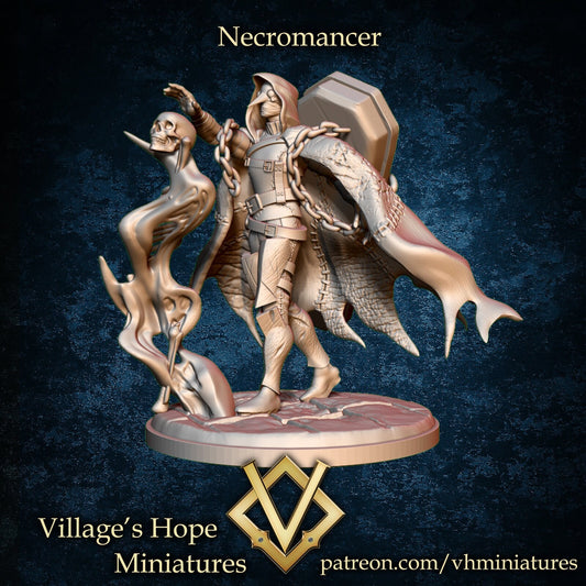 The Necromancer | Village's Hope Miniatures | UNPAINTED Miniature in Resin