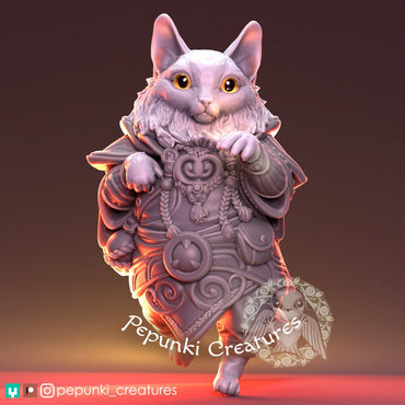 Stepan Noble Cat | Pepunki Creatures | UNPAINTED Miniature in Resin
