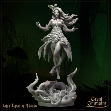 Lyra, Lady of Thorns | Great Grimoire | UNPAINTED Miniature in Resin