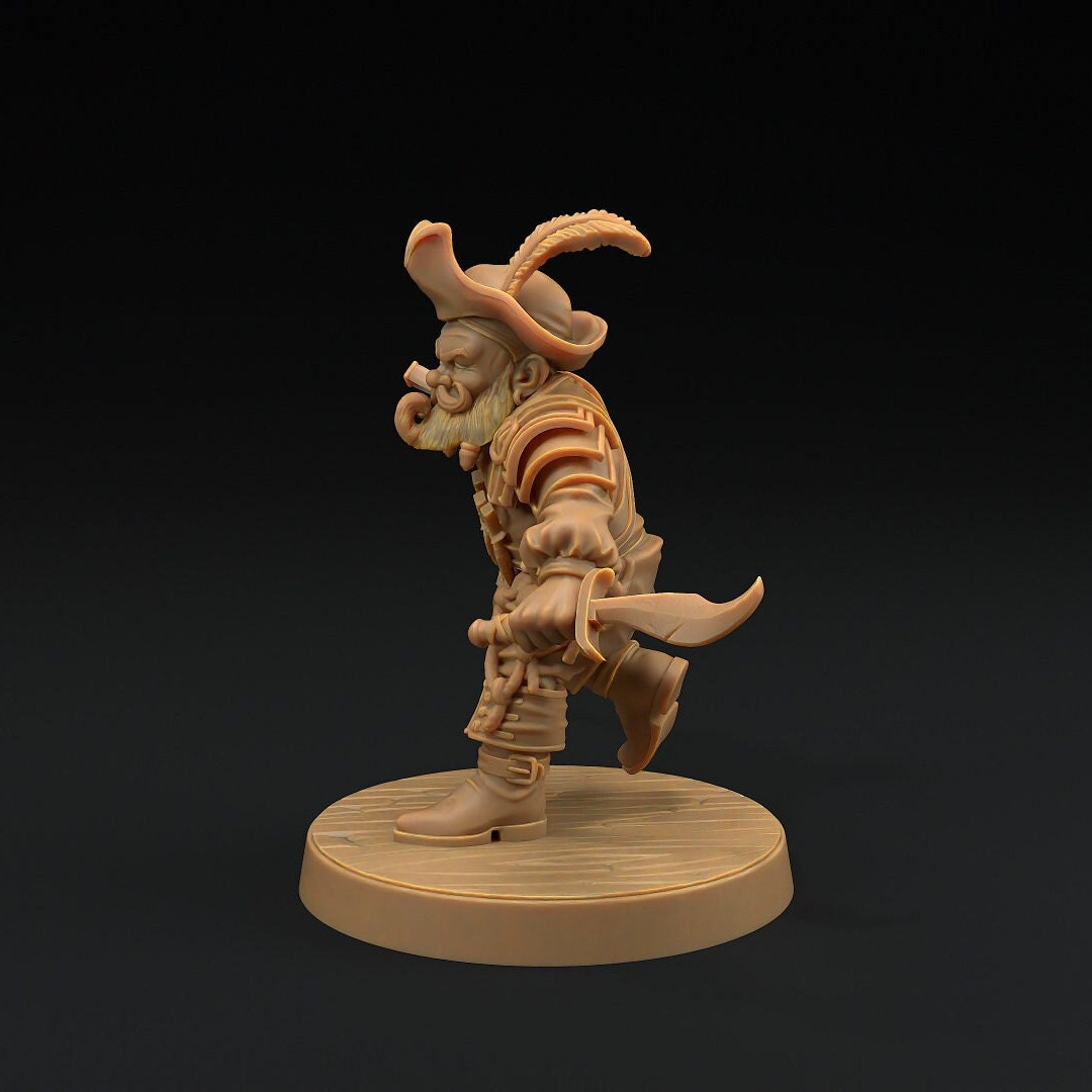 Flint Stonetoe, Dwarven Trapper | Hunt for The Last Sea Angel | Dragon Trappers Lodge | UNPAINTED Miniature in Resin