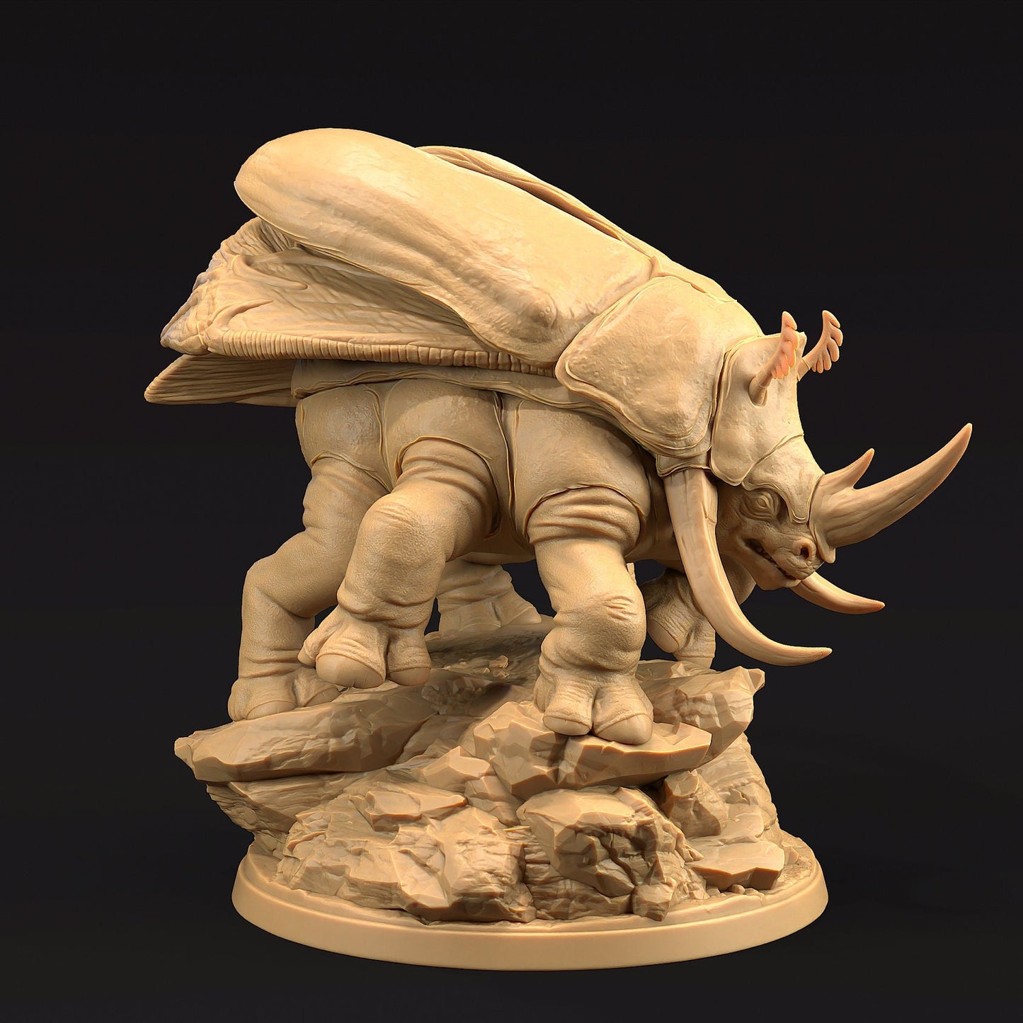 Rhinocerous Beetles | Copperlock's Zoo | Dragon Trapper's Lodge | UNPAINTED Miniature in Resin