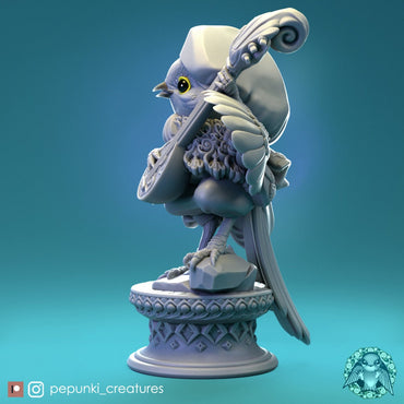 Bird Bard Opolovnik | Pepunki Creatures | UNPAINTED Miniature in Resin