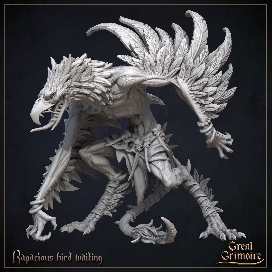Rapacious Birds (3 versions) | Great Grimoire | UNPAINTED Miniature in Resin