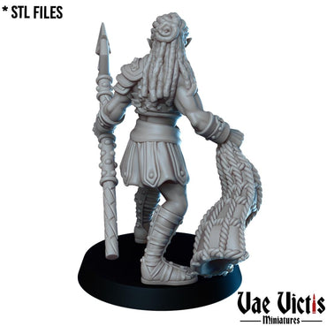 Elf Gladiatrix | Vae Victis | UNPAINTED Miniature in Resin
