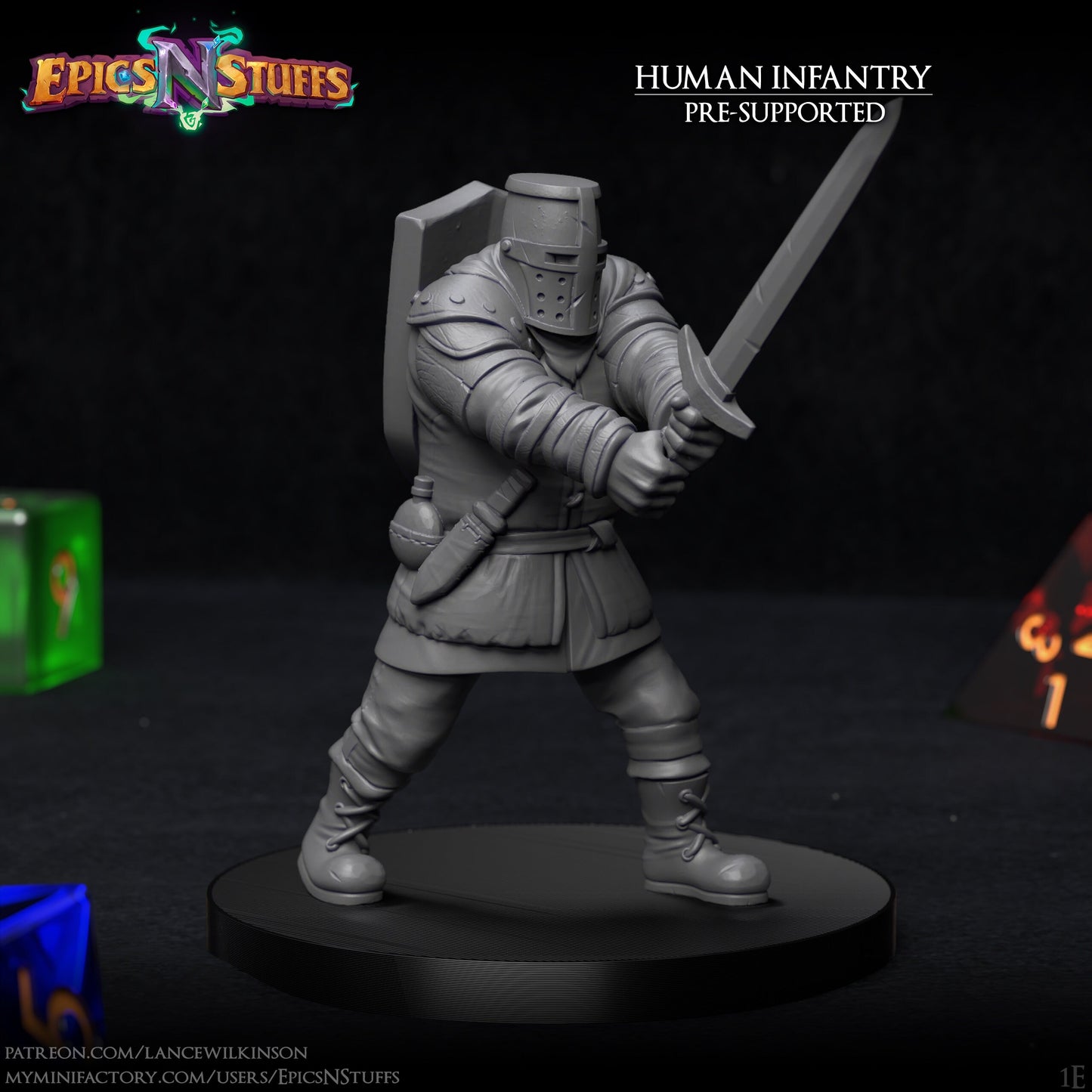 Human Infantry #1 (Set of Five)