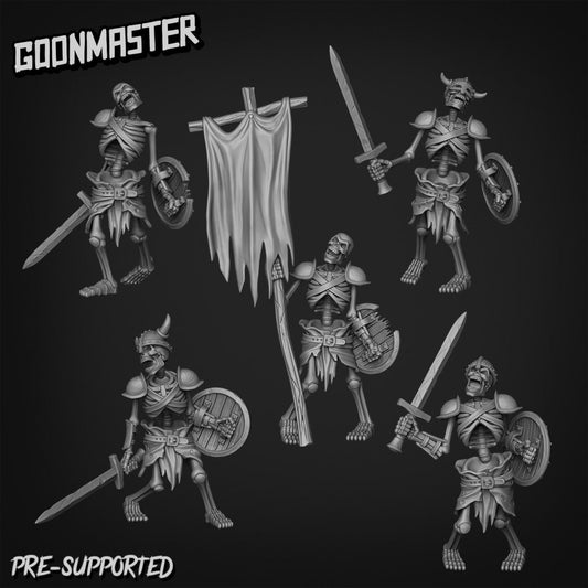 Skeletal Warriors (5 poses) - Goon Master
