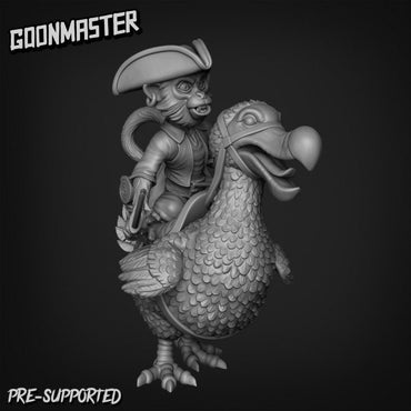 Monkey Pirates Riding Dodos (3 poses) - Goon Master