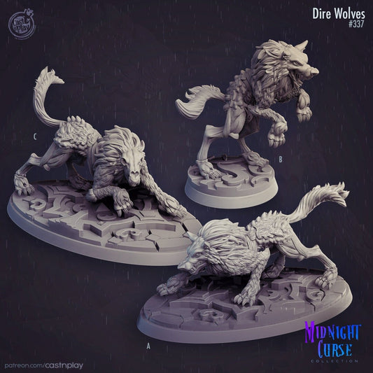 Midnight Wolves (3 Poses) - Cast n Play
