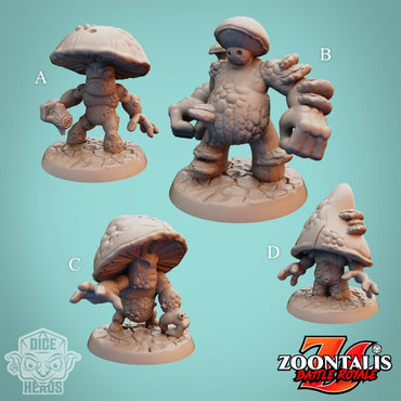 Shroom Warriors - Dice Heads - Zoontalis