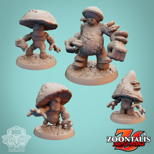 Shroom Warriors - Dice Heads - Zoontalis