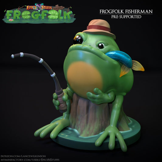 Frogfolk Fisherman | Epics'N'Stuffs | Frog Going Fishing
