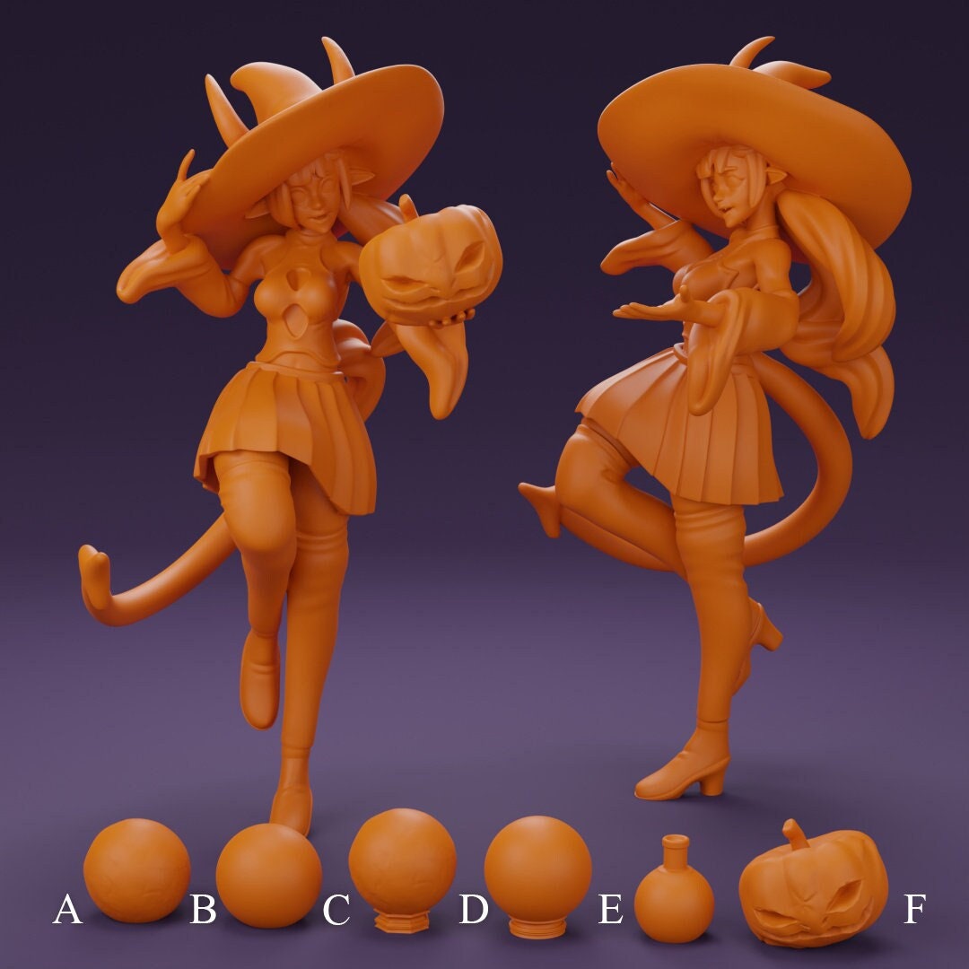 Plum, Pumpkin Spice Tiefling Witch | Lavender Devilry