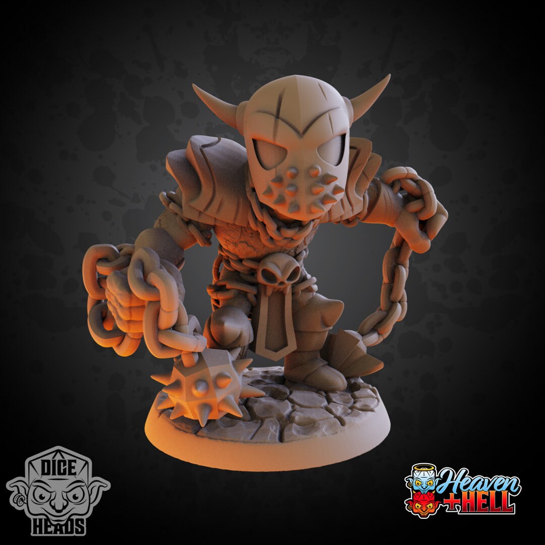 Chained Devil | Dice Heads | Heaven and Hell