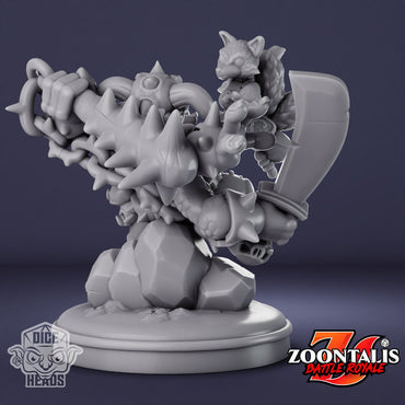 Kitsune vs Tuskor Epic Diorama | Dice Heads | Zoontalis