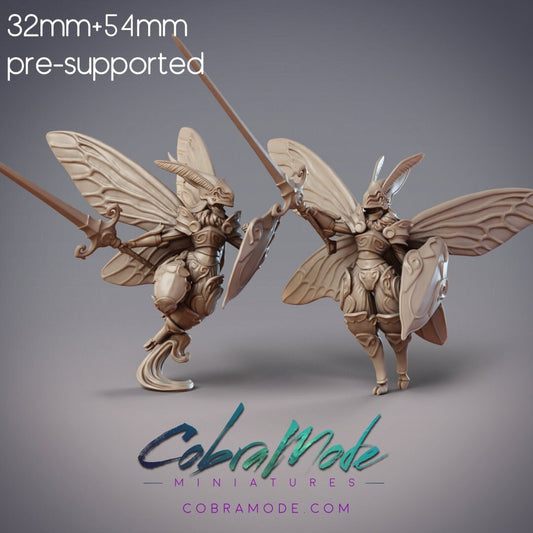 Mothfolk Knight | Neria, Noctuoidea Decertator (2 versions) | CobraMode