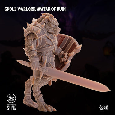 Gnoll Warlord - Avatar of Ruin | Arcane Minis